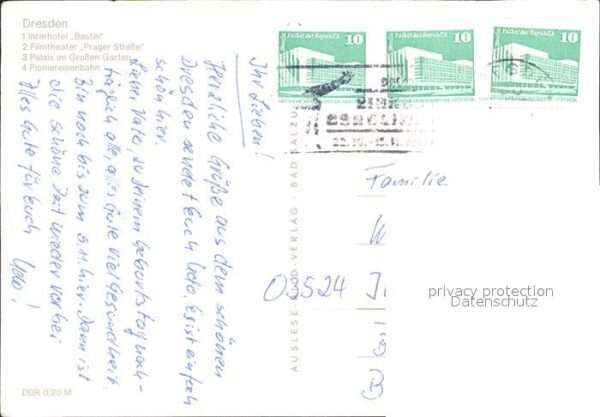 Dresden Interhotel Bastei Filmtheater Prager St – Bild 2