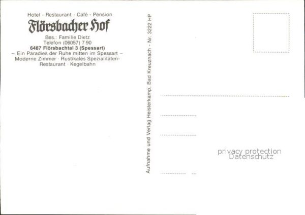 Floersbachtal Hotel Restaurant Flörsbacher Hof – Bild 2