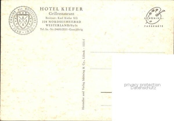 Westerland Sylt Hotel Kiefer Grillrestaurant – Bild 2