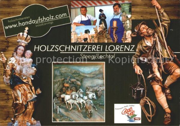 Steeg Tirol Holzschnitzerei Lorenz