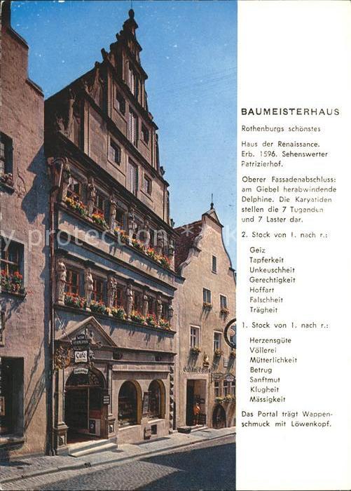 Rothenburg Tauber Baumeisterhaus