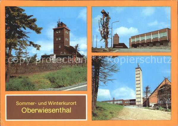 Oberwiesenthal Erzgebirge Wetterwarte Fichtelberg Aussichtsturm