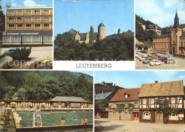 Leutenberg Thueringen Friedensburg Rathaus Schwimmbad Hauptst