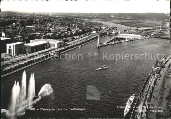 Liege Luettich Teleferique Fliegeraufnahme Brunnen