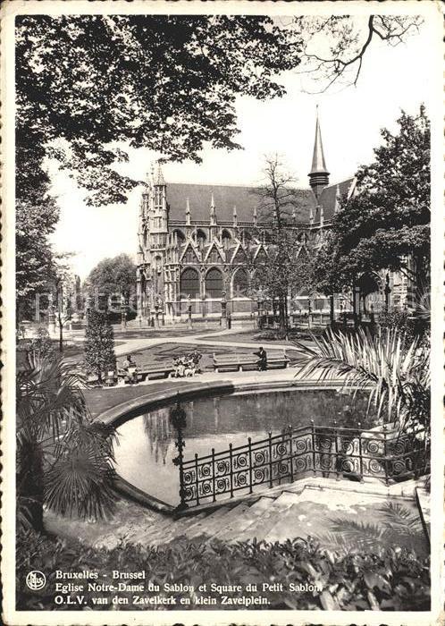 Bruxelles Bruessel Eglise Notre Dame Square Petit Sabton