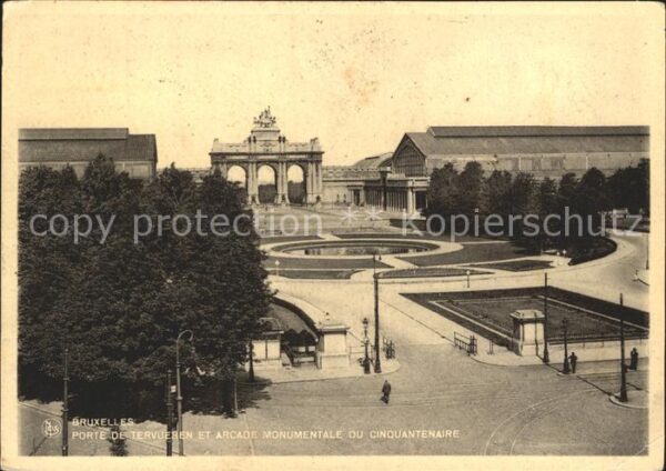Bruxelles Bruessel Porte Tervueren Arcade Monumentale Cinq