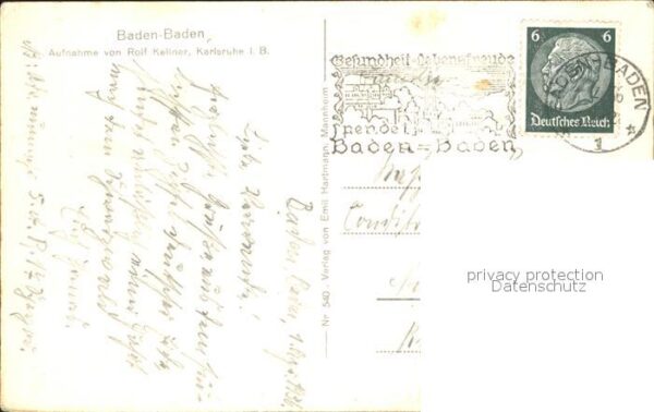 Foto Kellner Rolf Nr. 540 Baden-Baden – Bild 2