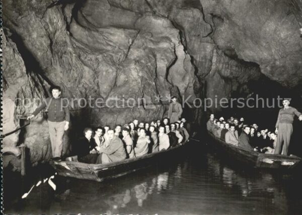 Hoehlen Caves Grottes Betharram Promenade en barque sur le la