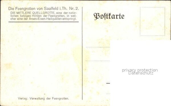 Hoehlen Caves Grottes Feengrotten Saalfeld Mittlere Quellgrot – Bild 2