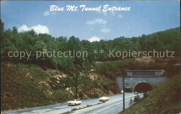 Autobahn Blue Mt. Tunnel Entrance Highway Pennsy