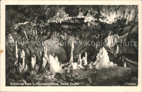 Hoehlen Caves Grottes Rübeland Harz Hermannshöhle Blaue Grott