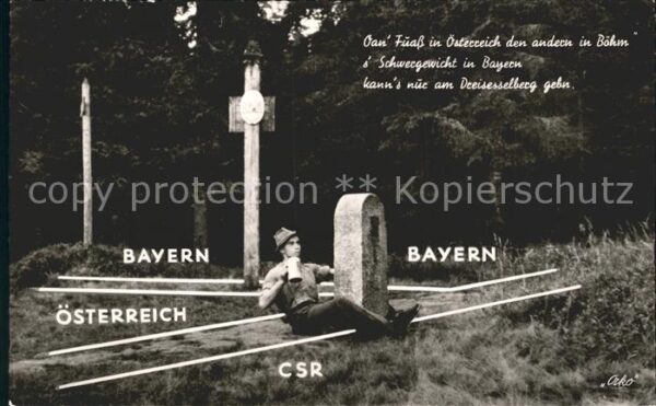 Grenze Douane Zoll Bayern Österreich CSR Dreisessel