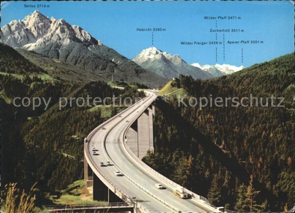 Bruecken Bridges Ponts Europabrücke Brennerautobahn Schönberg