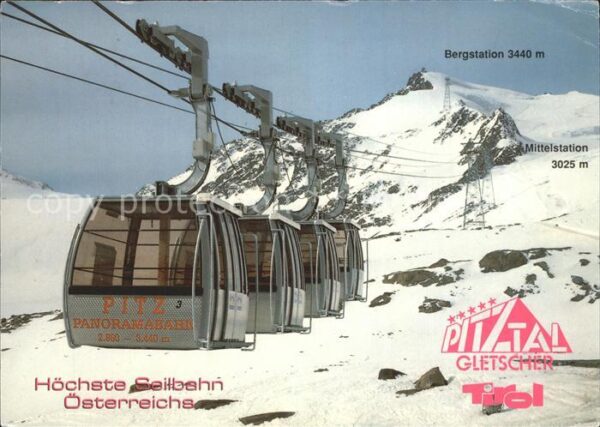 Seilbahn Pitz-Panoramabahn Pitztal Tirol