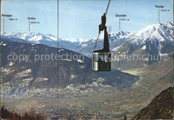 Seilbahn Ifinger Meran Funivia Ivigna Merano