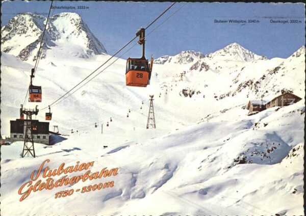 Seilbahn Stubaier Gletscherbahn Mittelstation Fe