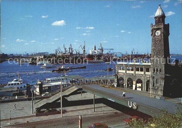 Hafenanlagen Hamburg St. Pauli Landungsbrücken Werft