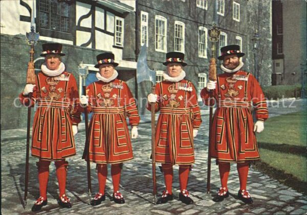 Leibgarde Wache Yeoman Warders Ceremonial Dress Tower o
