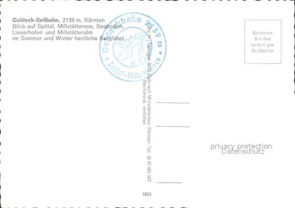Seilbahn Goldeck Spittal Millstättersee Seeboden – Bild 2