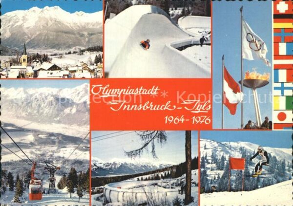 Olympia Winterspiele Innsbruck Bobbahn Skisprin