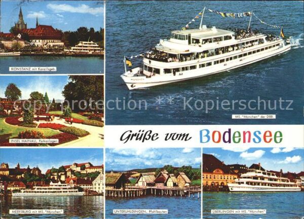 Motorschiffe MS München Bodensee Unteruhldingen Pfah