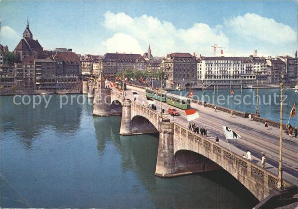 Strassenbahn Basel Mittlere Rheinbrücke St. Martinsk