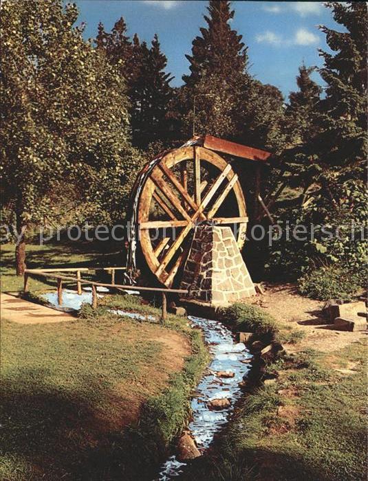 Wassermuehle Wasserkraftrad Bockswiese Kuranlagen Ha