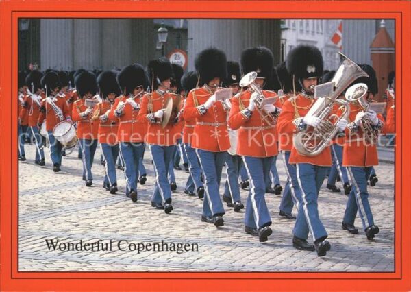 Leibgarde Wache Royal Guard Band Livgarden i galla Cope