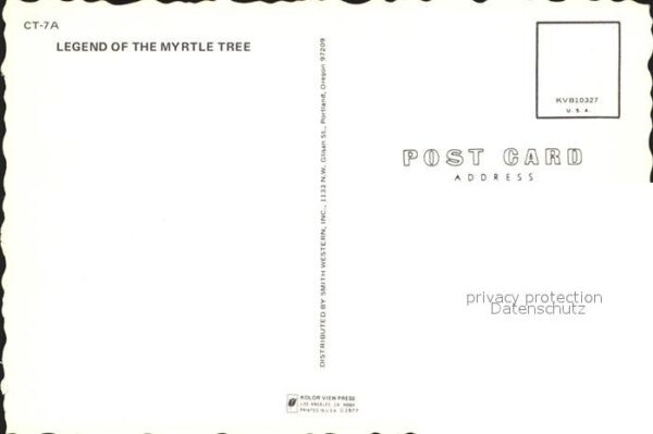 Liederkarte Legend of the Myrtle Tree – Bild 2