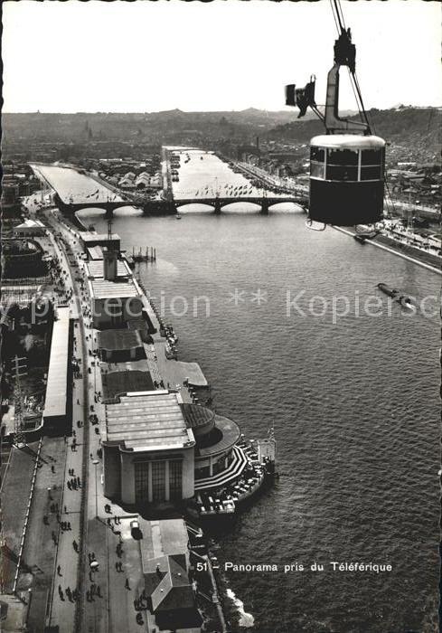 Exposition Internationale Liege 1939 Panorama pris du Teleferique