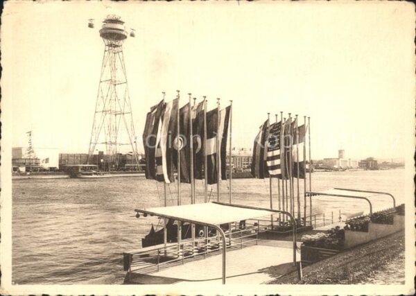 Exposition Internationale Liege 1939 Embarcadere sur la Meuse