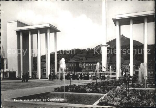 Exposition Internationale Liege 1939 Entree monumentale de Coronmeuse