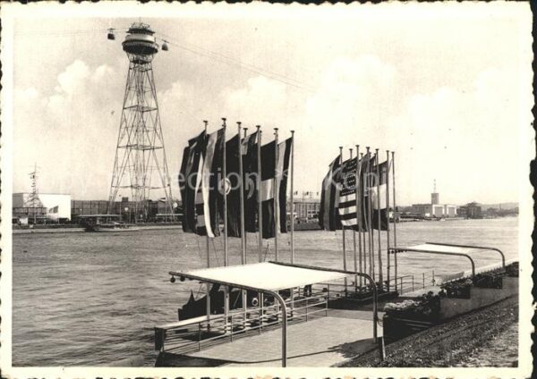 Exposition Internationale Liege 1939 Embarcadere sur la Meuse