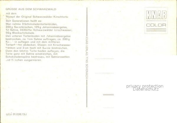 Uhren Kuckucksuhr Rezept Schwarzwälder Kirsch – Bild 2
