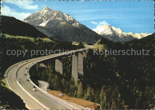 Bruecken Bridges Ponts Europabrücke Brennerautobahn Serles Hab