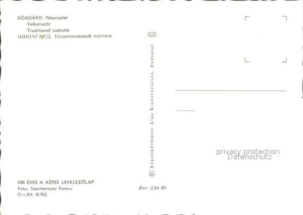 Trachten Ungarn Sioagard Nepviselet – Bild 2