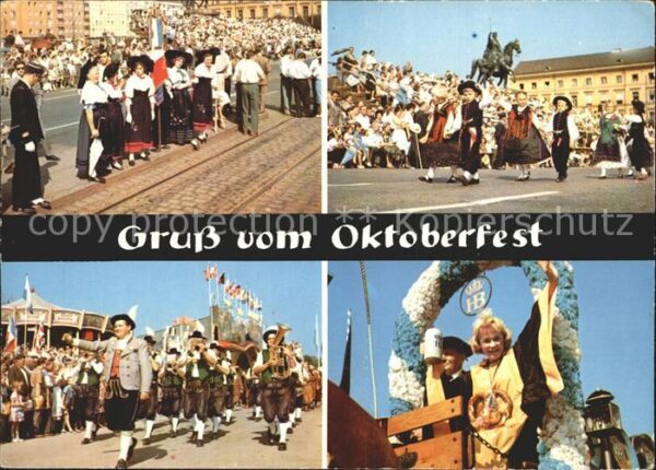 Oktoberfest Parade Trachten Münchner Kindl