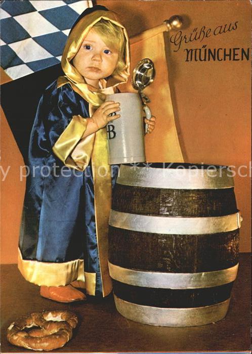 Muenchner Kindl München Bierfass Bierkrug Brezel