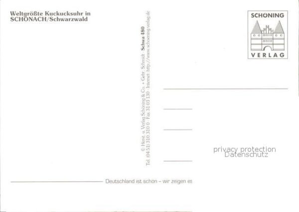 Trachten Schwarzwald Weltgrösste Kuckucksuhr Schönach – Bild 2