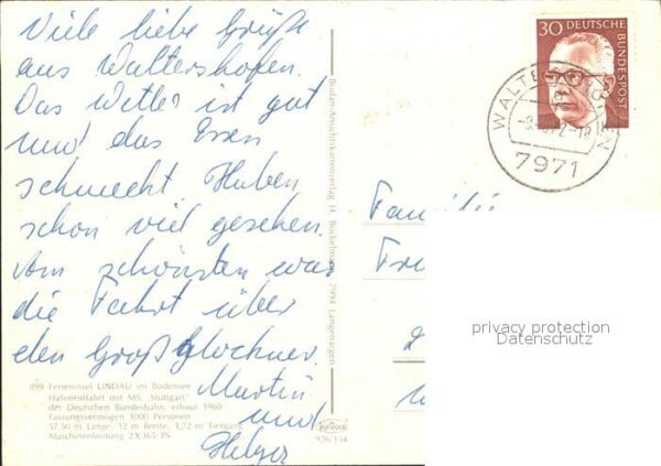 Motorschiffe MS Stuttgart Lindau Bodensee Hafeneinfa – Bild 2