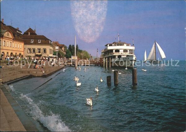 Motorschiffe Baden Überlingen Bodensee Seepromenade
