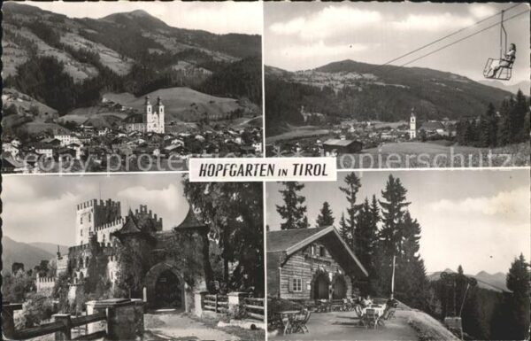 Hopfgarten Brixental Panorama Kirche Sessellift Berghütte Sc