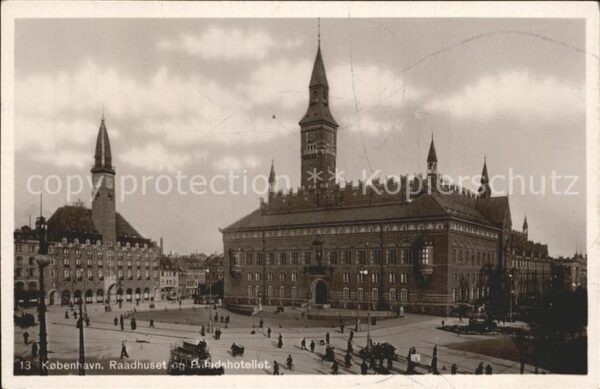 Kobenhavn Raadhuset Paladshotellet Rathaus Palast