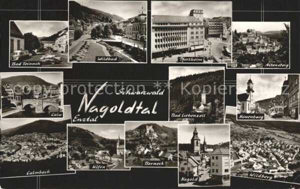 Pforzheim Städte im Schwarzwald Nagoldtal Enztal