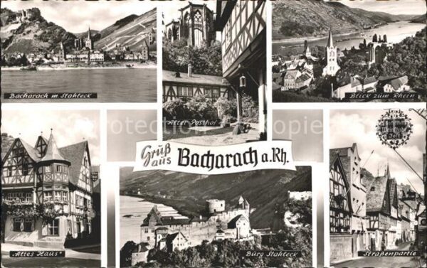 Bacharach Rhein Burg Stahleck Alter Posthof Altes Haus