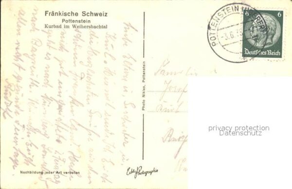 Pottenstein Oberfranken Kurbad im Weihersbachtal Fränkische Sch – Bild 2