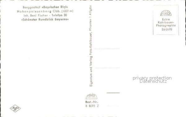 Hohenpeissenberg Berggasthof Bayrischer Rigi Terrasse Ru – Bild 2