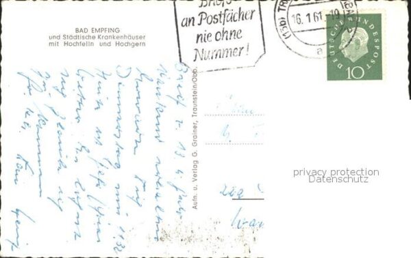 Bad Empfing Oberbayern Städtische Krankenhäuser Hochfelln Hoch – Bild 2