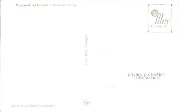 Forbach Baden Murgwerk Druckrohrleitung – Bild 2