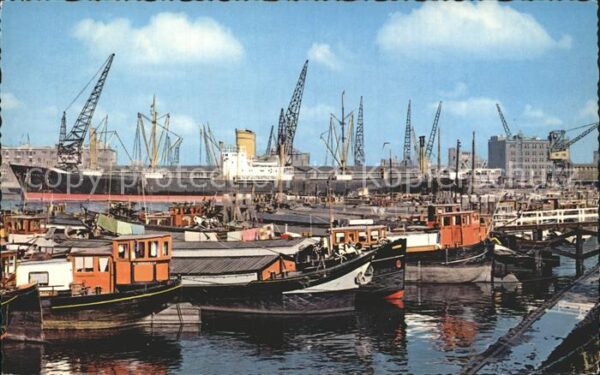 Rotterdam Havengezicht Hafen Fischkutter Frachtsc